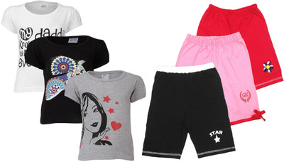 

Gkidz Kids Nightwear Girls Printed Cotton, Multicolor