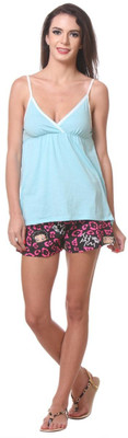 

Kotty Women's Printed Multicolor Top & Shorts Set
