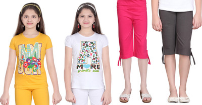 

Sini Mini Kids Nightwear Girls Printed Cotton, Multicolor