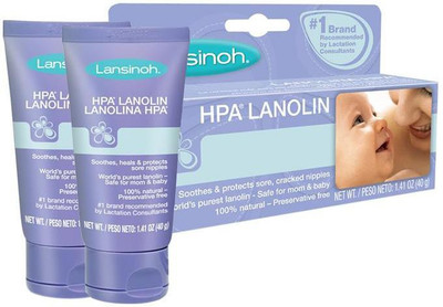 

Lansinoh HPA Lanolin Nipple Cream - 40G (1.41oz) (Pack of 2)(40 g)