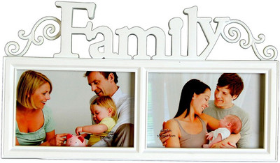 

Empreus MDF Photo Frame(White, 2 Photos)