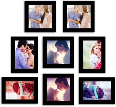 

MakeHomeHappy MDF Photo Frame(Black, 8 Photos)
