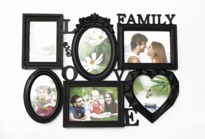 

Empreus MDF Photo Frame(Black, 6 Photos)