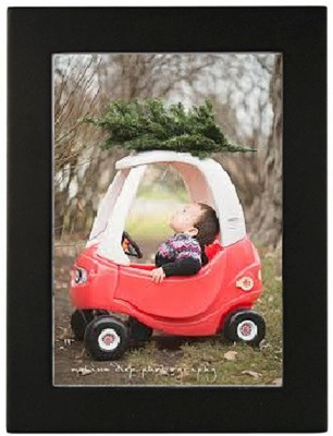 

A & M Wood Photo Frame(Black, 1 Photos)