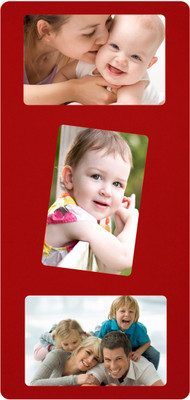 

Fabionic MDF Photo Frame(Red, 3 Photos)