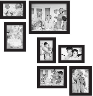 

Desi Frame MDF Photo Frame(Black, 7 Photos)