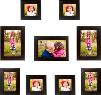 

WENS MDF Photo Frame(Brown, 9 Photos)
