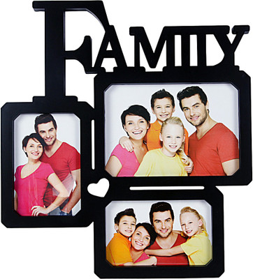 

Shree Shyam Crafts Generic Photo Frame(Black, 3 Photos)