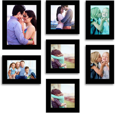 

MakeHomeHappy MDF Photo Frame(Black, 7 Photos)