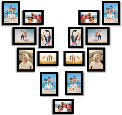 

Desi Frame MDF Photo Frame(Black, 15 Photos)