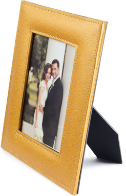 

Eco-Leatherette MDF Photo Frame(Gold, 1 Photos)