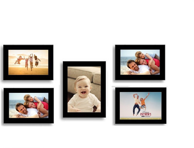 

Desi Frame MDF Photo Frame(Black, 5 Photos)