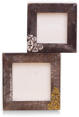 

VarEesha Wood Photo Frame(Brown, 2 Photos)