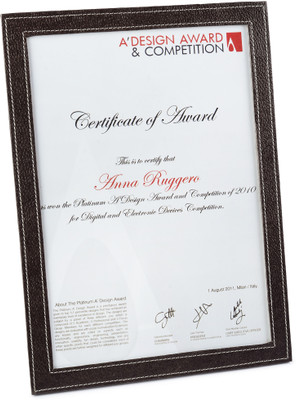 Eco-Leatherette MDF Photo Frame(Brown, 1 Photos)