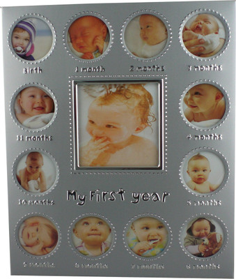 

Trinity Metal Photo Frame(Grey, 13 Photos)