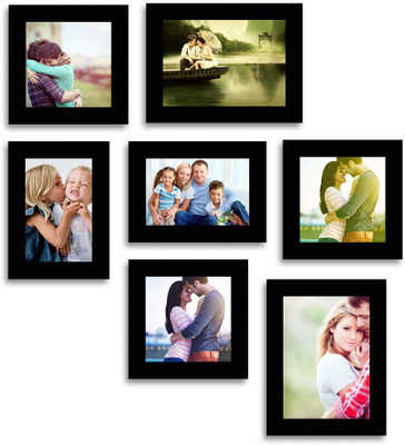 

MakeHomeHappy MDF Photo Frame(Black, 7 Photos)