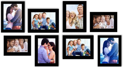 

MakeHomeHappy MDF Photo Frame(Black, 8 Photos)