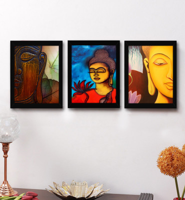 

Tied Ribbons Wood Photo Frame(Multicolor, 3 Photos)