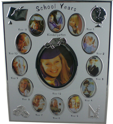 

Trinity Metal Photo Frame(Grey, 13 Photos)