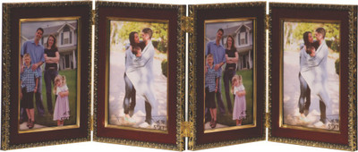 

Niteo Generic Photo Frame(Brown, Gold, 4 Photos)