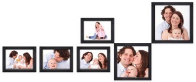 

Desi Frame MDF Photo Frame(Black, 6 Photos)