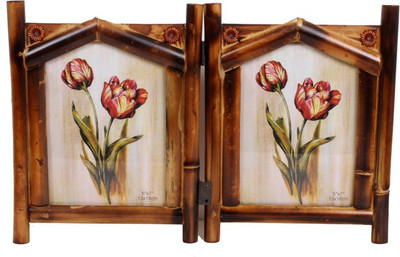 

Purpledip Wood Photo Frame(Brown, 2 Photos)