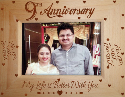 

Tied Ribbons Wood Photo Frame(Brown, 1 Photos)