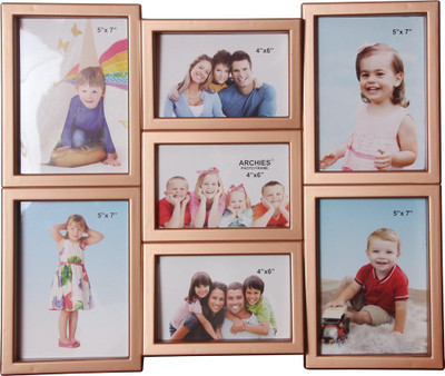 

Archies Frames Generic Photo Frame(Gold, 7 Photos)