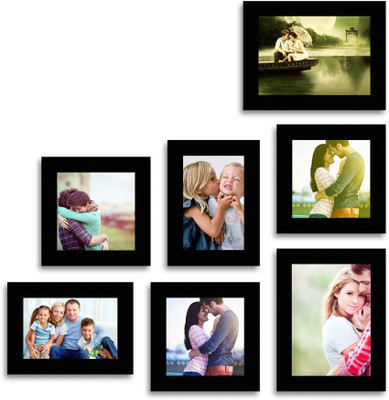 

MakeHomeHappy MDF Photo Frame(Black, 7 Photos)