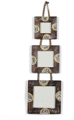 

VarEesha Wood Photo Frame(Brown, 3 Photos)