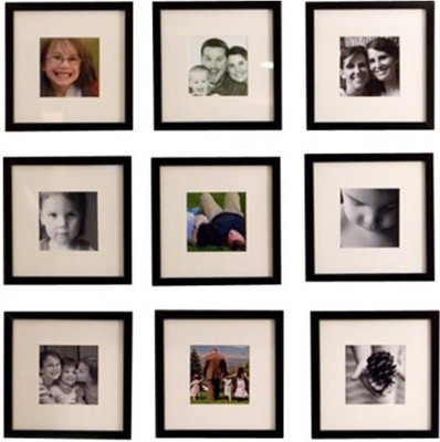 

Desi Frame MDF Photo Frame(Black, 9 Photos)