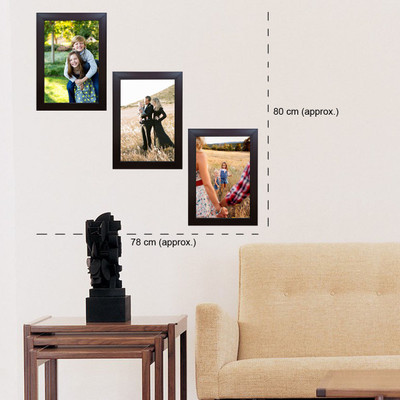 

Trends on Wall Acrylic Photo Frame(Brown, 3 Photos)