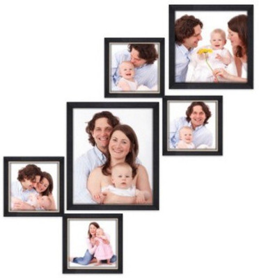 

Desi Frame MDF Photo Frame(Black, 6 Photos)