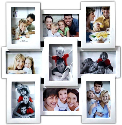 Delight Generic Photo Frame(White, 9 Photos)