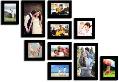

Swadesi Stuff MDF Photo Frame(Black, 10 Photos)