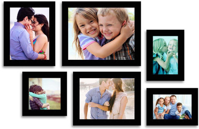 

MakeHomeHappy MDF Photo Frame(Black, 6 Photos)
