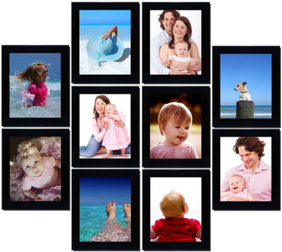

Swadesi Stuff MDF Photo Frame(Black, 10 Photos)