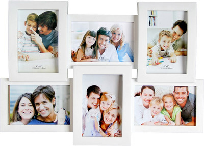 

Empreus MDF Photo Frame(White, 6 Photos)