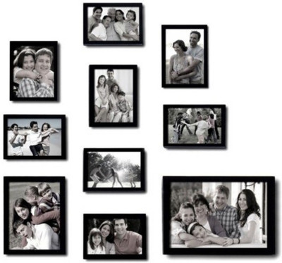 

Desi Frame MDF Photo Frame(Black, 10 Photos)