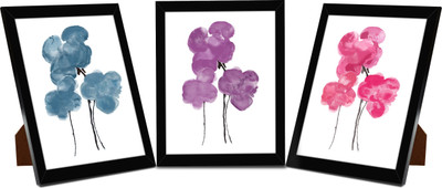 

Tied Ribbons Wood Photo Frame(Multicolor, 3 Photos)