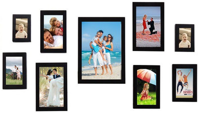 

Swadesi Stuff MDF Photo Frame(Black, 9 Photos)