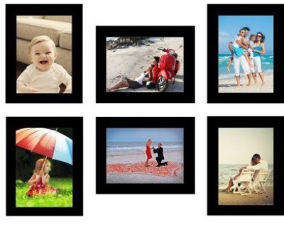 

Swadesi Stuff MDF Photo Frame(Black, 6 Photos)