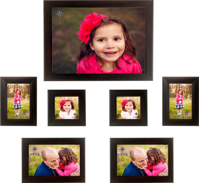 

WENS MDF Photo Frame(Brown, 7 Photos)