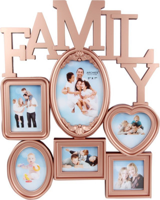 

JaipurCrafts Photo Frame(Gold, 6 Photos)