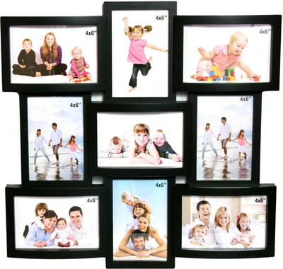 

Heritagecrafts Generic Photo Frame(Black, 9 Photos)