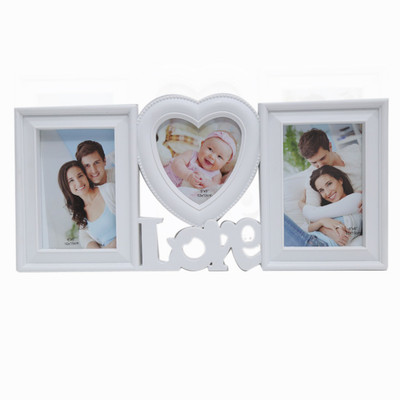 

Online World Acrylic Photo Frame(White, 3 Photos)