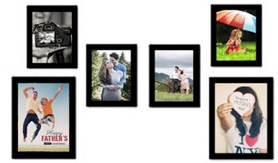 

Desi Frame MDF Photo Frame(Black, 6 Photos)