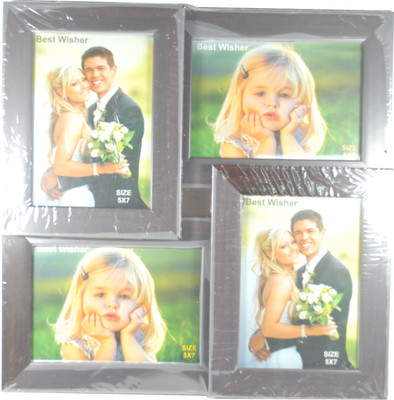 

Forty Creek Wood Photo Frame(Brown, 4 Photos)