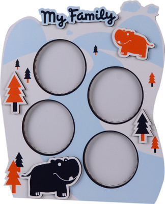

Gifthing Wood Photo Frame(Blue, 4 Photos)