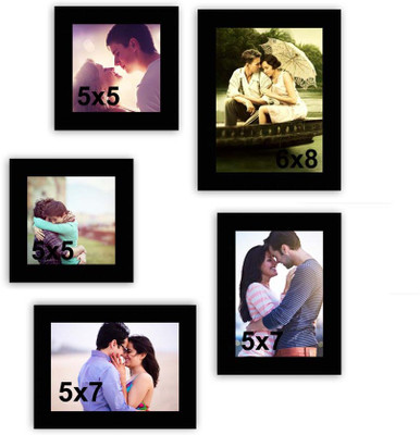 

Make Home Happy MDF Photo Frame(Black, 5 Photos)